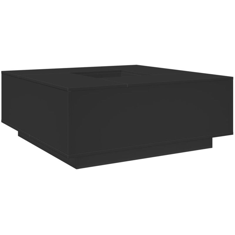 Vidaxl - Table basse noir 100x100x40 cm bois d'ingénierie