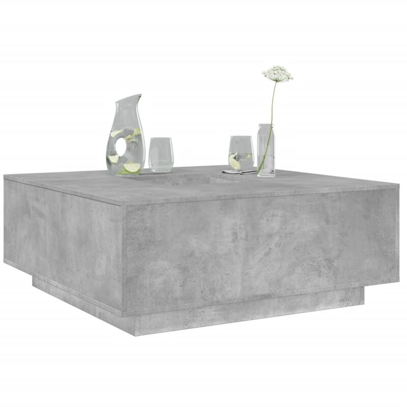 Vidaxl - Table basse gris béton 100x100x40 cm bois d'ingénierie