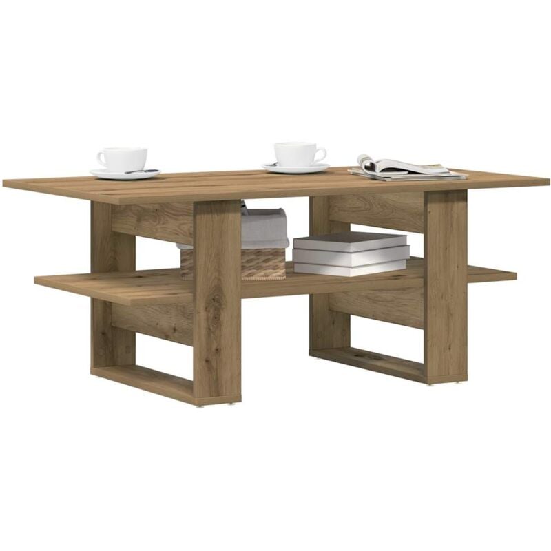 Vidaxl - Table basse chêne artisanal 102x55x42 cm bois d'ingénierie