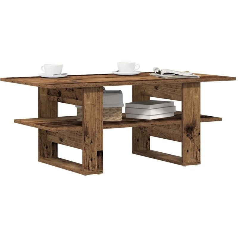 Vidaxl - Table basse vieux bois 102x55x42 cm bois d'ingénierie