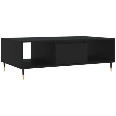 Table basse noir 104x60x35 cm bois d'ingénierie vidaXL