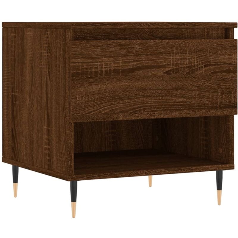 Vidaxl - Table basse chêne marron 50x46x50 cm bois d'ingénierie