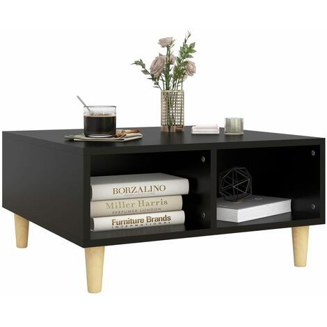 Table basse Noir 60x60x30 cm 2