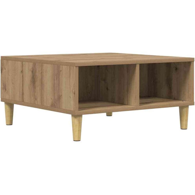 Vidaxl - Table basse chêne artisanal 60x60x30 cm bois d'ingénierie