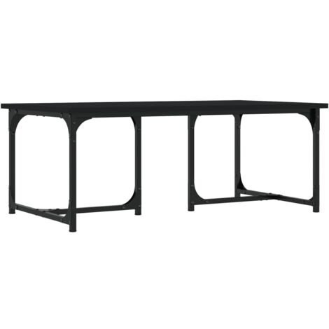 Table basse Noir 90x50x35 Bois d'ingénierie