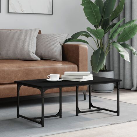 Table basse Noir 90x50x35 cm Bois d'ingénierie vidaXL