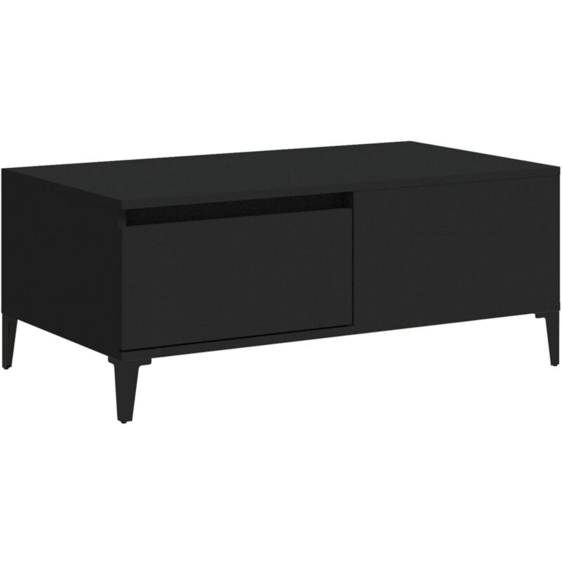 Vidaxl - Table basse Noir 90x50x36,5 cm Bois d'ingénierie