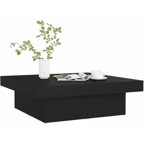 Table basse Noir 90x90x28 cm