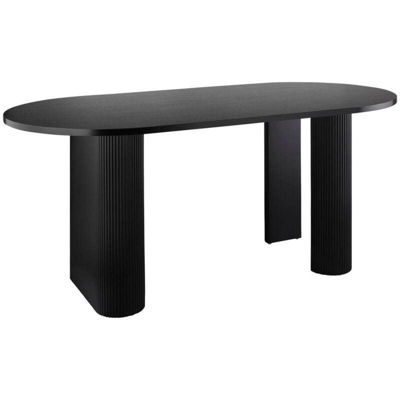 Atmosphera - Table basse Olova noir 120x60x45cm créateur d'intérieur