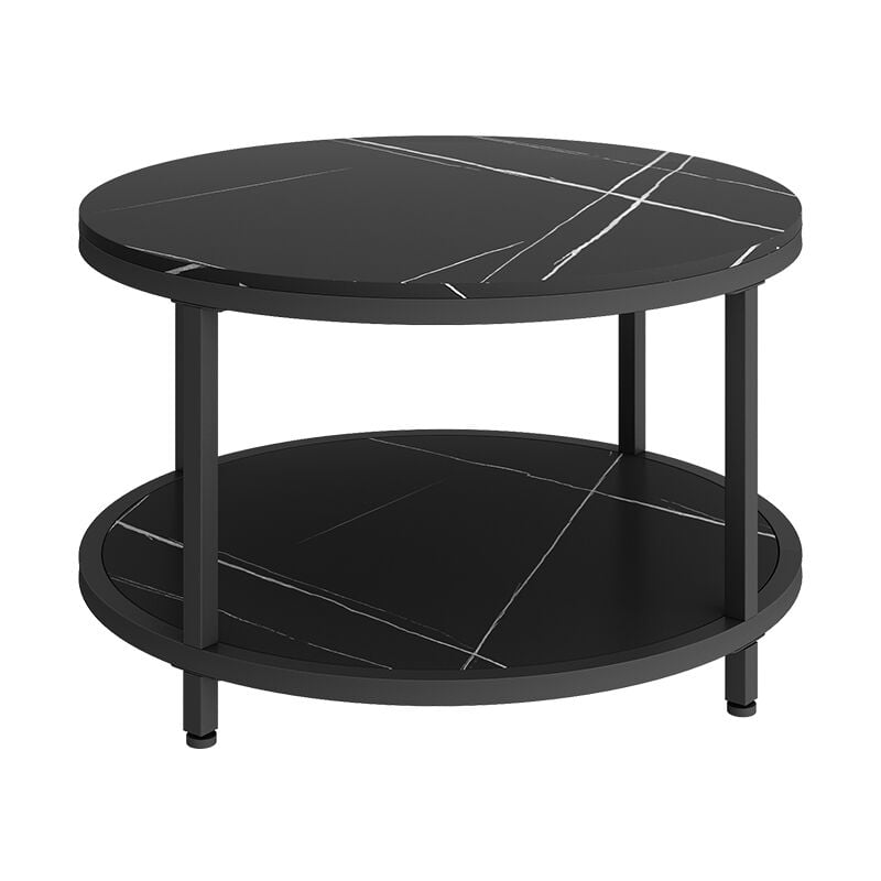 Vicco - Table basse Ontario, Marbre, 80 x 80 cm Rond