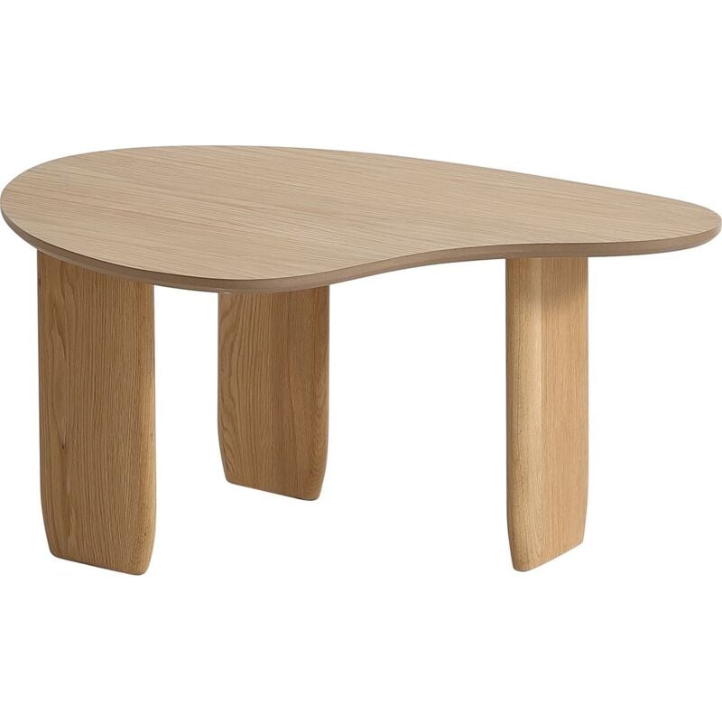 Table basse organique en bois 80 cm - Aria