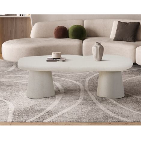 Table basse organique en fibre de ciment 130cm ORKA