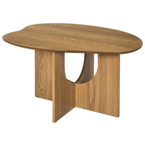 Table basse organique imitation bois