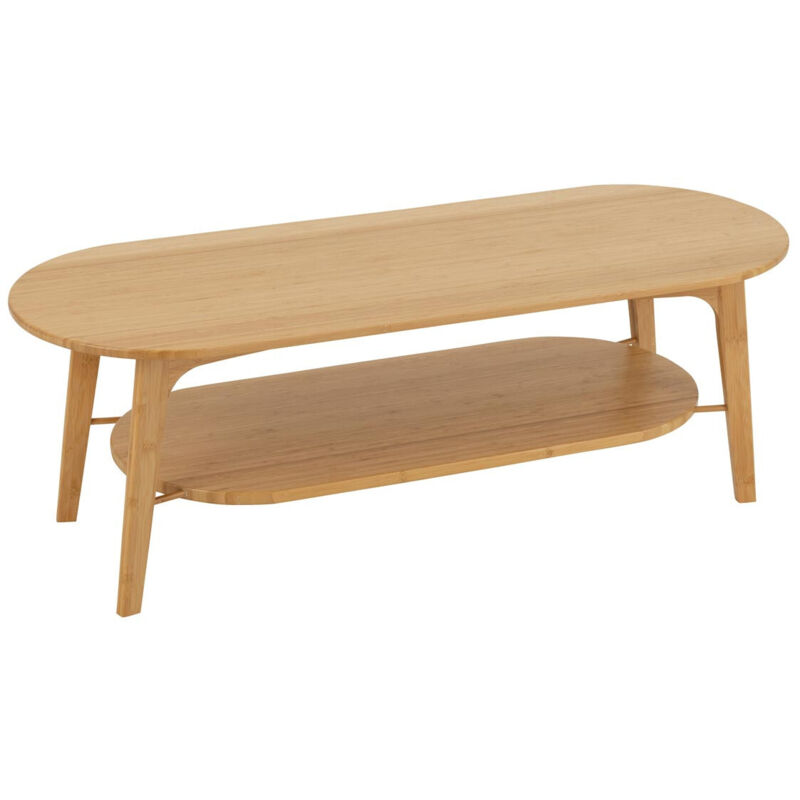 Table Basse Ovale en Bambou "Johnnie" 120cm Naturel Table Basse Ovale en Bambou "Johnnie" 120cm Naturel