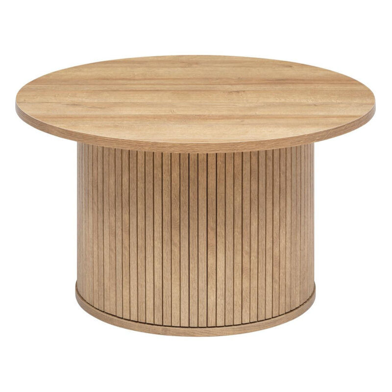 Atmosphera - Table basse effet bois 'Colva' - Beige - d 70 cm - Livraison gratuite