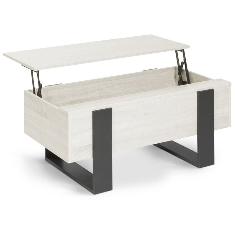 Idmarket - Table basse plateau relevable rectangulaire phoenix bois gris