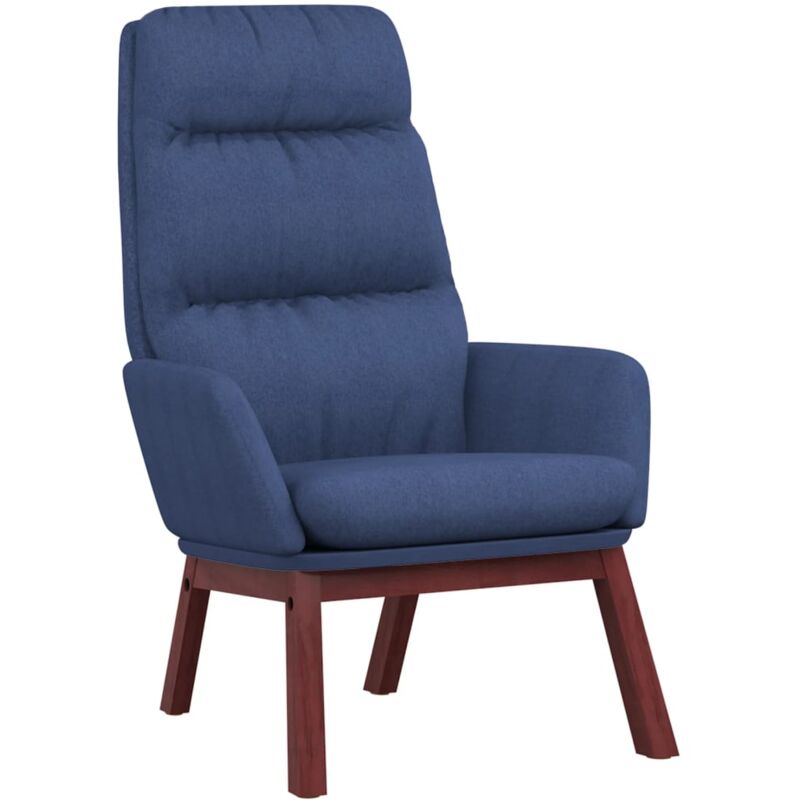 Nova - Chaise de relaxation Bleu Tissu vidaXL