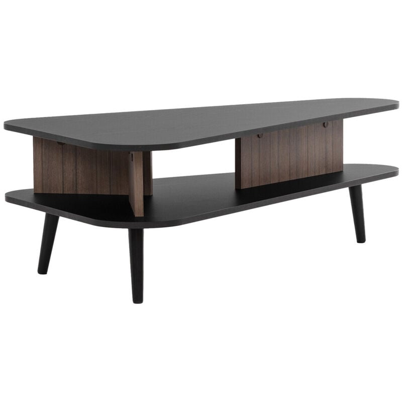 Mobilier1 - Table basse Livetre 102 , 40x57x100cm, Diamètre: 0, Stratifié, Angulaire