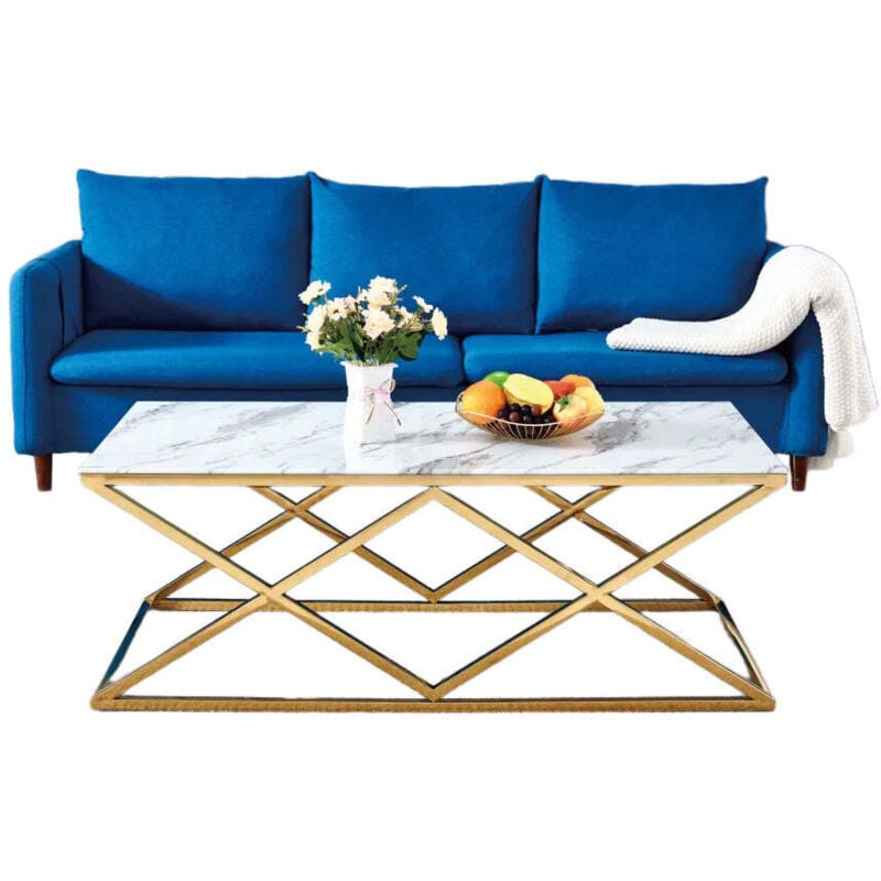 Table basse pyramide Gold 120 cm