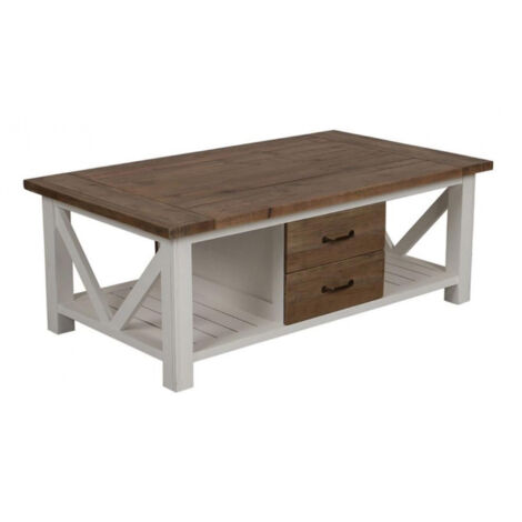 Table basse rectangulaire - Bois - Blanc - Interior's