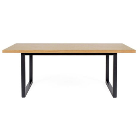 Table Basse Rectangulaire "Camden" 120cm Chêne & Noir