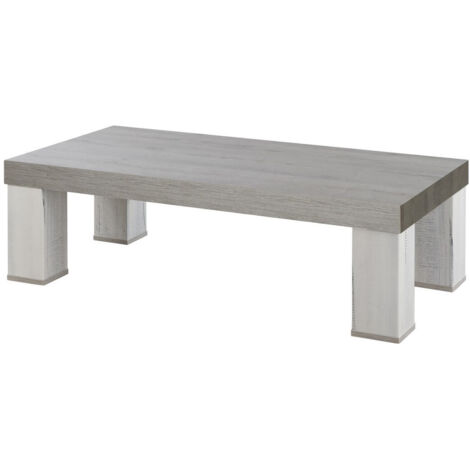 Table basse rectangulaire contemporaine chêne blanchi/marron clair Honduras