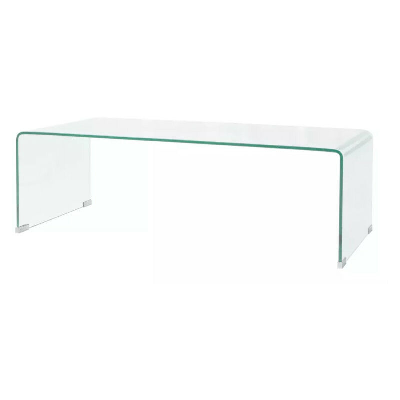Table basse rectangulaire verre trempé transparent Niu 4 Table basse rectangulaire verre trempé transparent Niu 4
