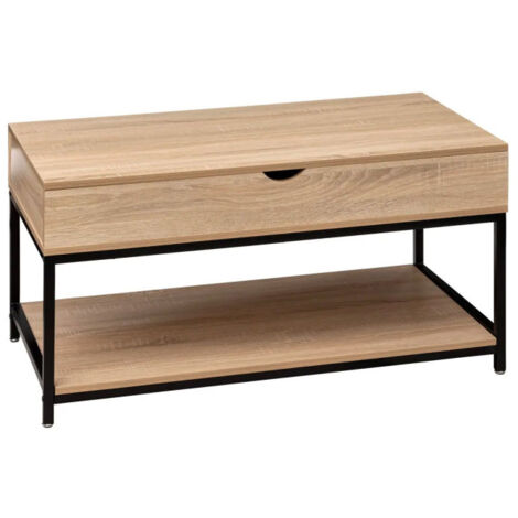 Table Basse Relevable "Aliaj" 95cm Naturel