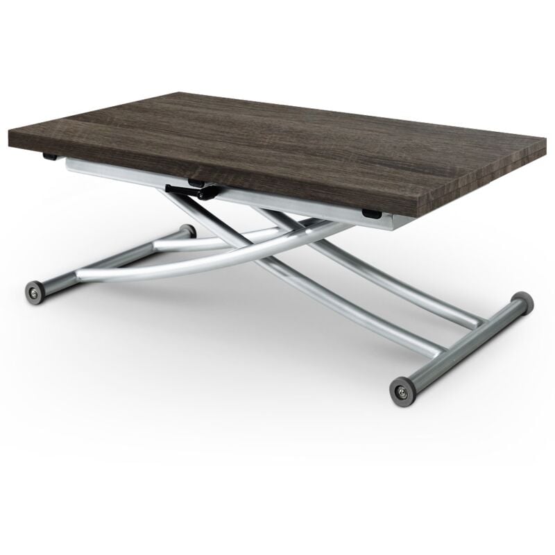 Cotecosy - Table basse relevable Carrera Bois Vintage