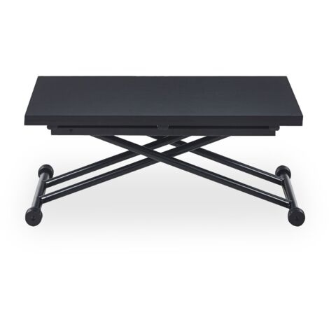 Table basse relevable Carrera Noir carbone