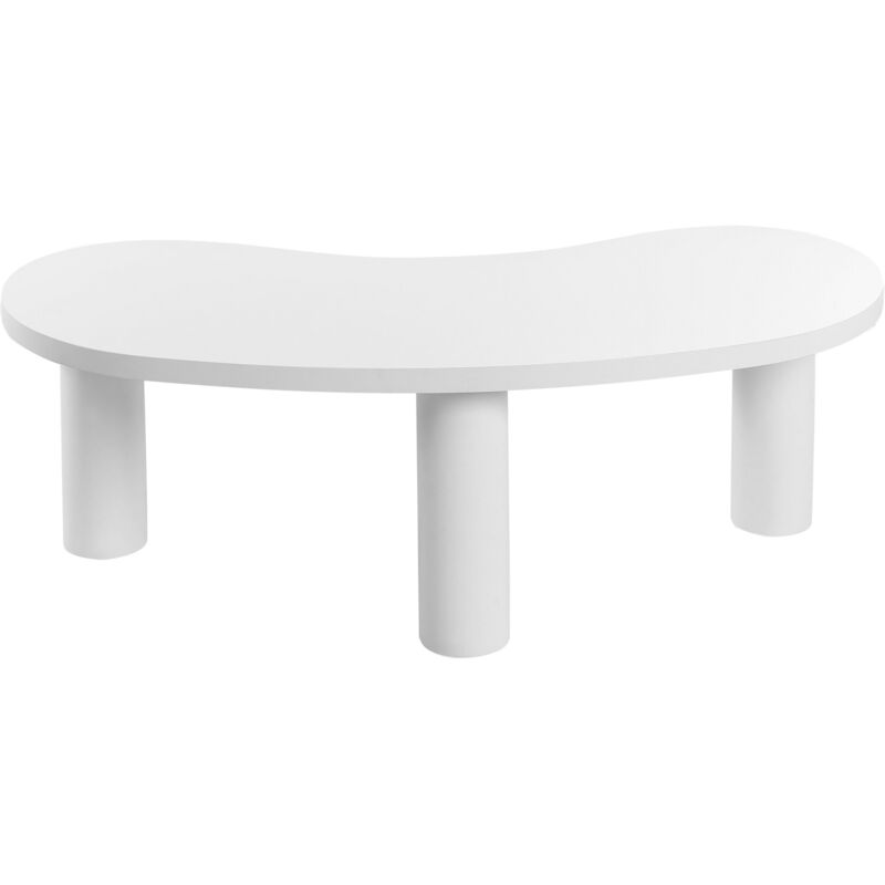 Beliani - Table Basse Rétro en mdf Meubles de Salon Blanche Auburn