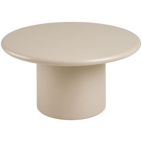Table basse ronde 80x40 cm gris clair
