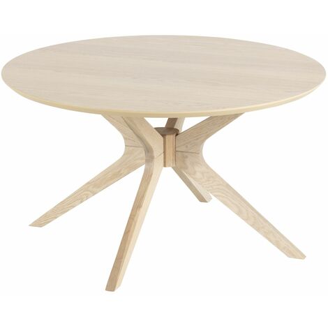 Table basse ronde avec structure en bois DUNE