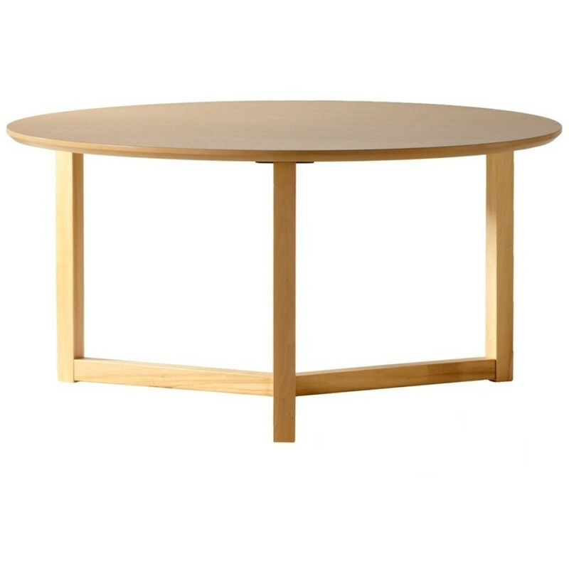 Table basse ronde bois chêne clair Tère - D 90 cm