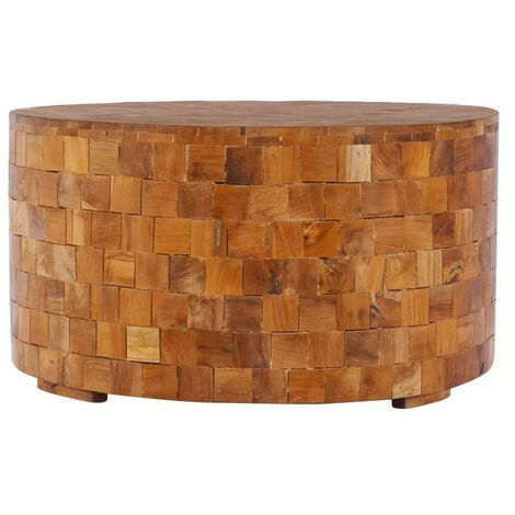 Table basse ronde bois massif clair Mundi D 60cm
