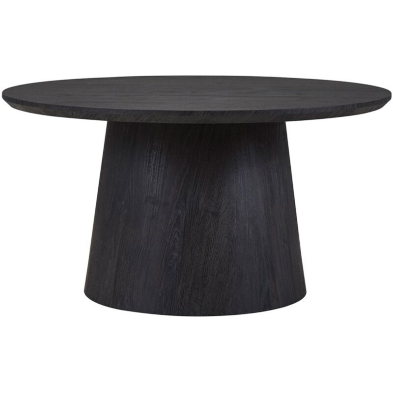 Meublorama - Table basse ronde bokor – Décor brun foncé – Forme originale – D80 x H42 cm