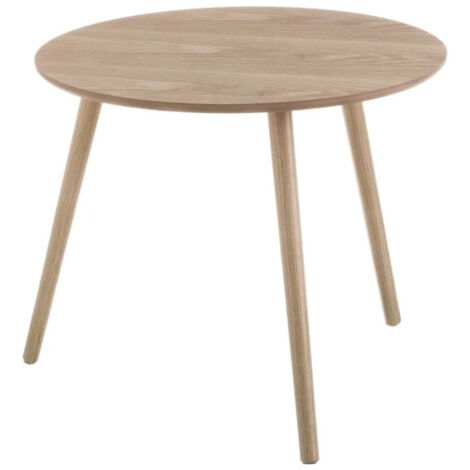 Table Basse Ronde en Bois MDF