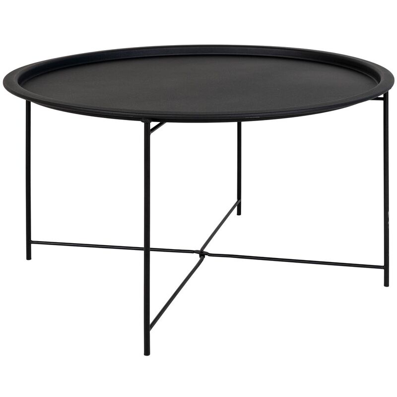 House Nordic - Bastia table basse Ø75cm noir.