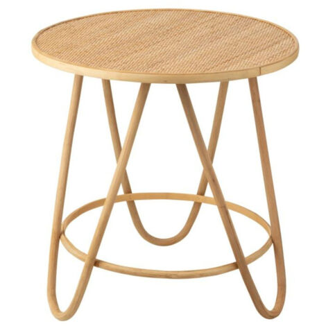 Table basse ronde en rotin naturel D60 - TARO