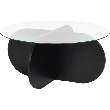 Table basse ronde en verre Aeris