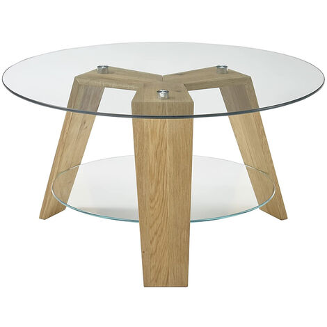 Table basse verre Claire - 120 x 60 x 35 cm - Transparent 83697