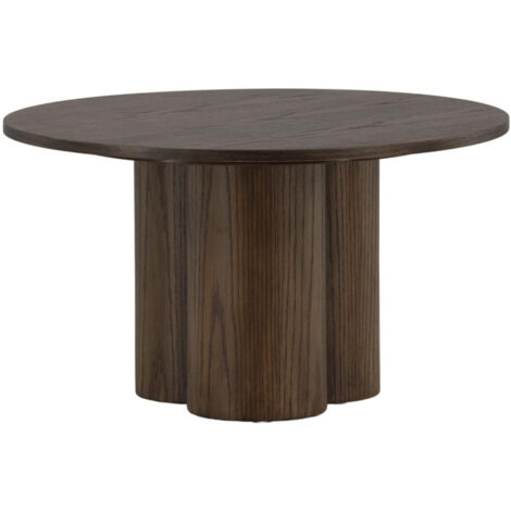 Table Basse Ronde "Olivia" 80cm Marron