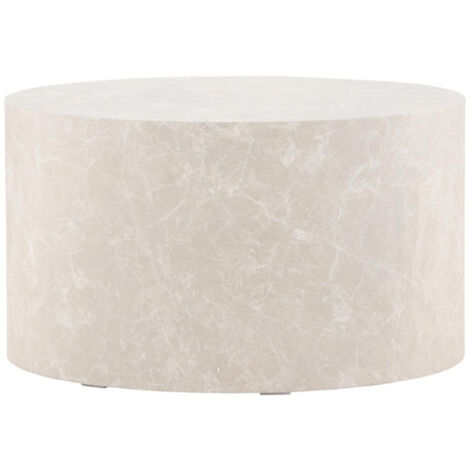 Table Basse Ronde "York" 80cm Beige