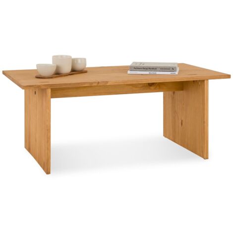 Table basse SALTO en bois massif - Finition laquée