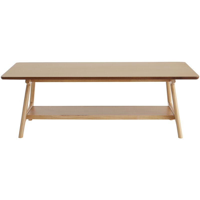 Miliboo - Table basse rectangulaire scandinave finition chêne L120 cm bakar