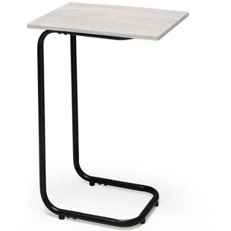 Table basse servetto blanche avec structure en métal cm 40 x 30 x 60 h