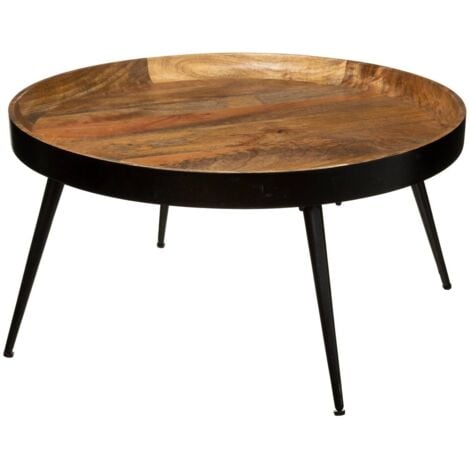 ATMOSPHERA CRÉATEUR D'INTÉRIEUR Table basse ronde D70 bois Siwan Atmosphera - Naturel