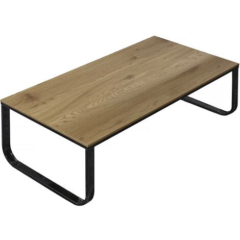 Table basse Soho - 105 x 55 x 34 cm - Chêne / Noir
