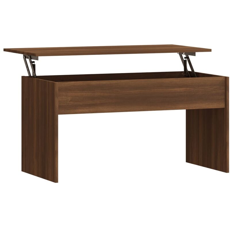 Vidaxl - Table basse Chêne marron 102x50,5x52,5 cm Bois d'ingénierie