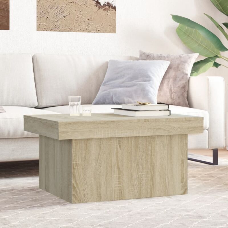 Vidaxl - Table basse chêne sonoma 80x55x40 cm bois d'ingénierie